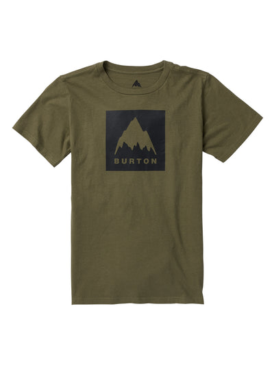 Burtonin lasten Mountain High t-paita värissä Fores Moss