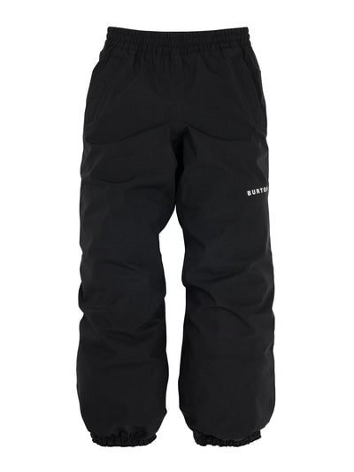 Burtonin mustat lasten Melter Plus 2 L -lumilautailuhousut edestä kuvattuna