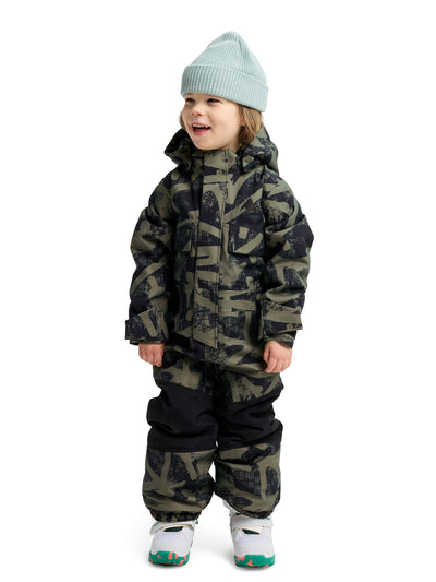 Burtonin lasten talvihaalari värissä Forest City Streets lapsen päällä edestä kuvattuna lapsen katsoessa sivulle