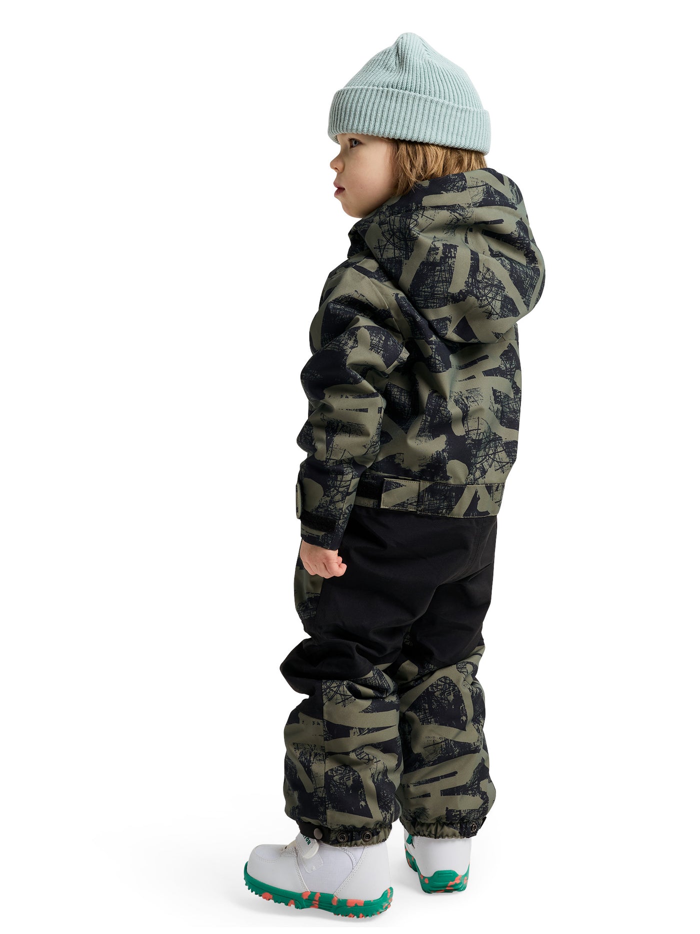 Burtonin lasten talvihaalari värissä Forest City Streets lapsen päällä takaa sivuttain kuvattuna