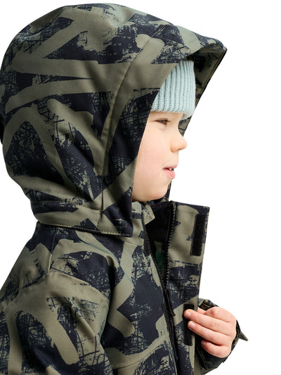 Burtonin lasten talvihaalari värissä Forest City Streets lapsen päällä huppu päässä