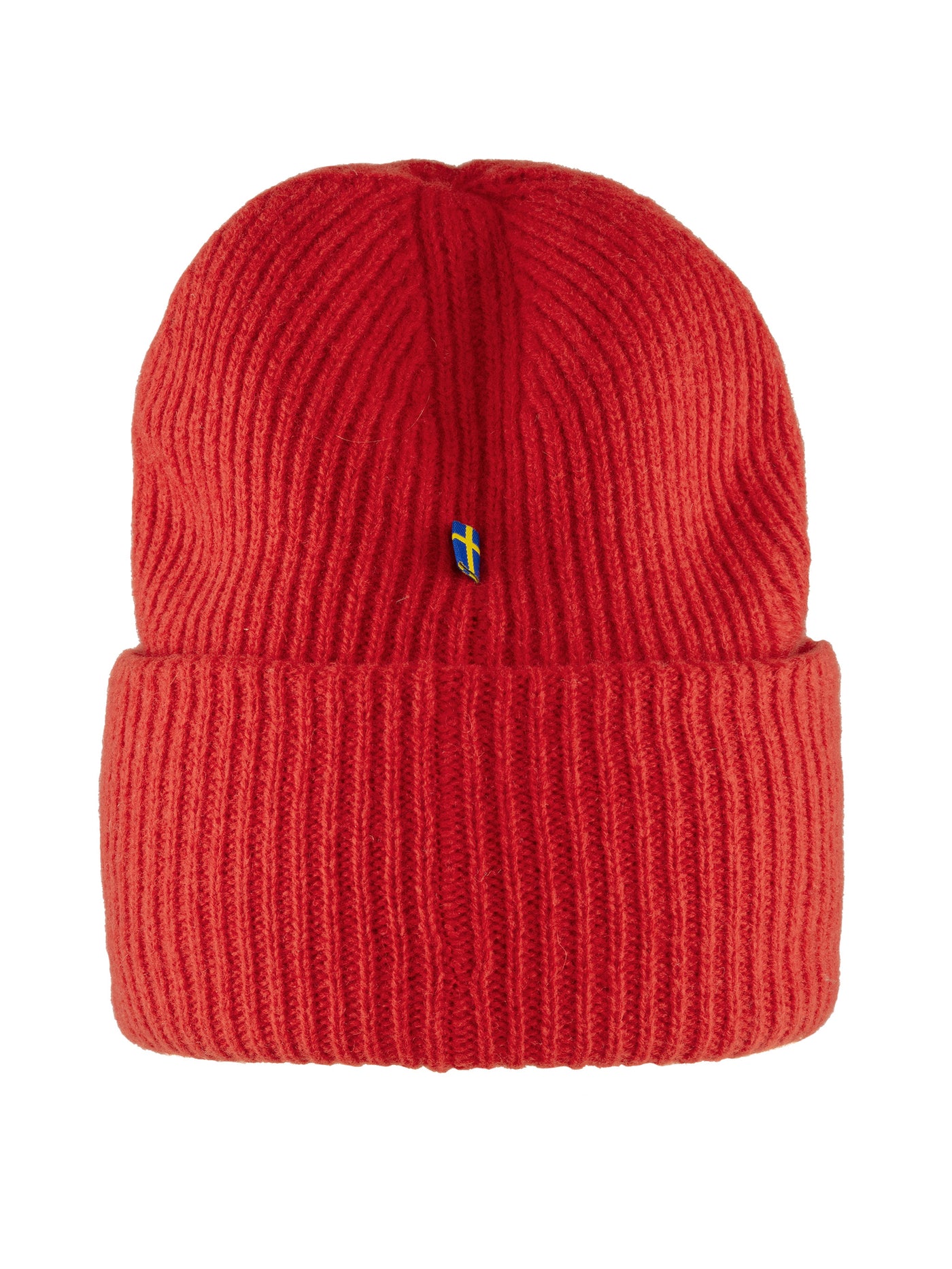 Fjällrävenin punainen 1960 Logo Hat -lampaanvillapipo takaa kuvattuna