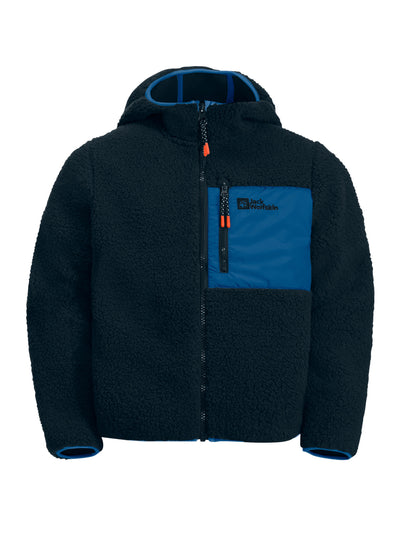 Ice Curl Hood Jacket K - Children's and youth fleece jacket 