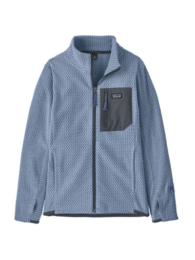 Patagonian lasen R2 Air Full-Zip -fleecetakki Barnacle Blue -sävyssä