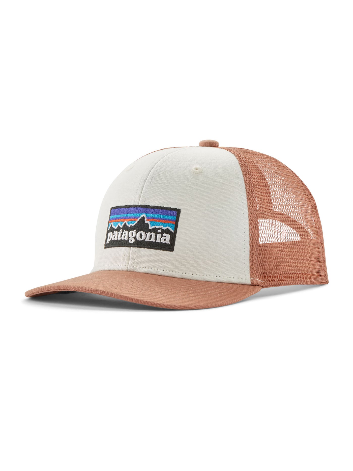 Patagonian lasten Trucker Hat -verkkolippis Birch White -sävyssä