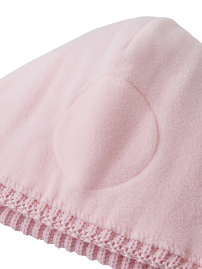 Reiman lasten heijastava talvipipo värissä Pale Rose vuori kuvattuna