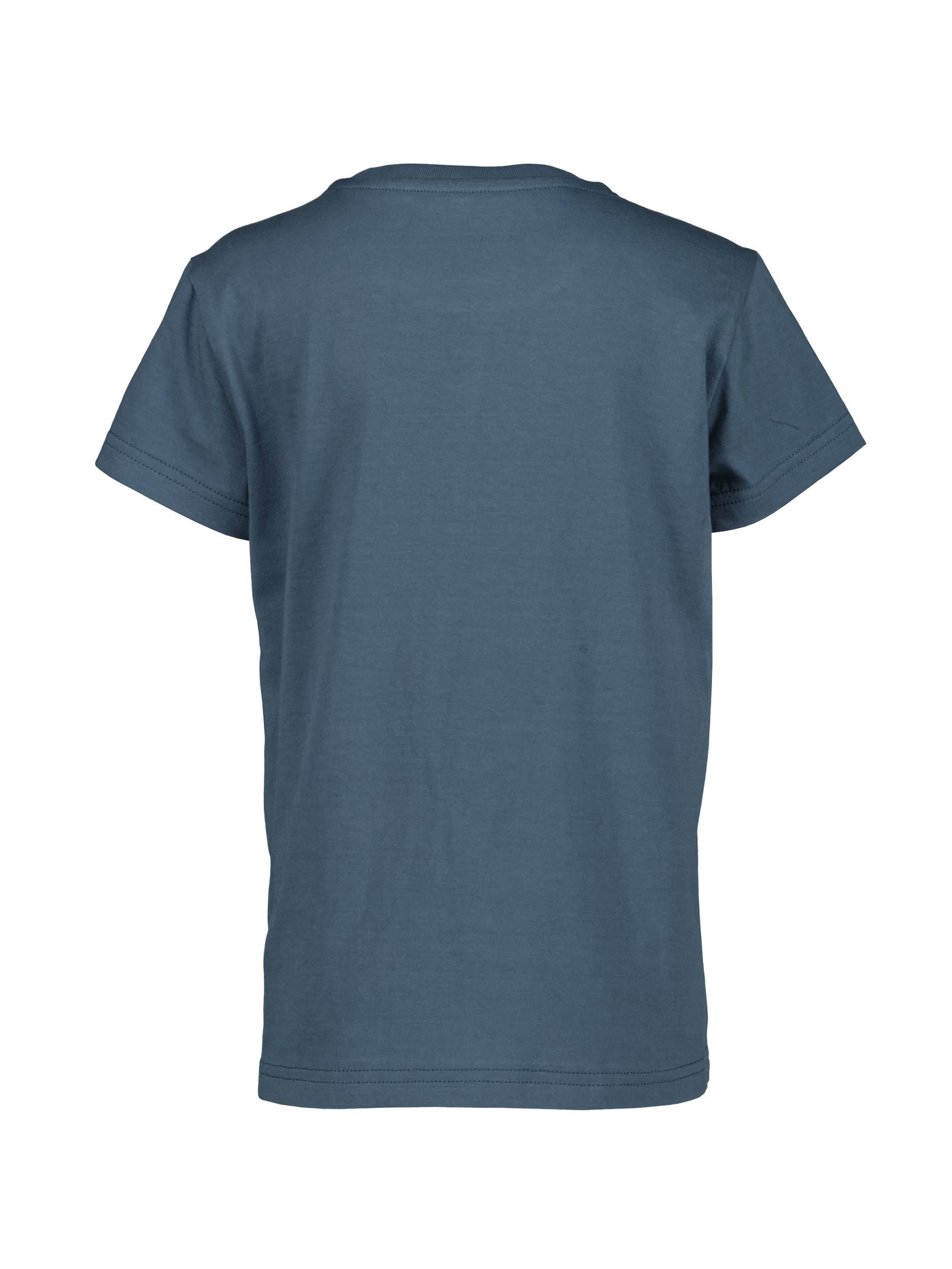 Didriksonsin lasten ja nuorten Mynta logo t-paita sinisen sävyssä takaa kuvattuna
