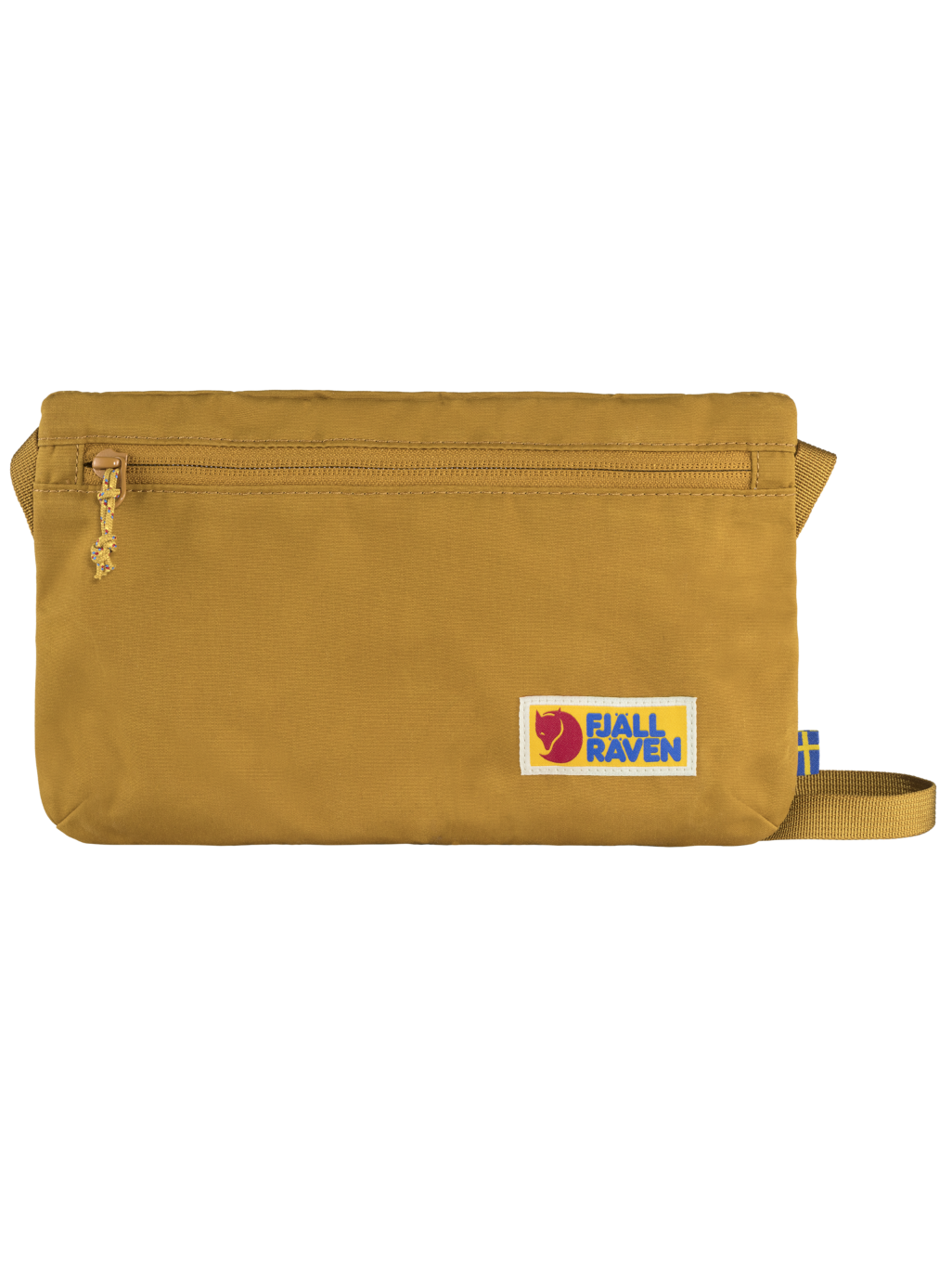 Fjällrävenin Vardag Pocket G-1000 pieni laukku värissä Acorn edestä kuvattuna