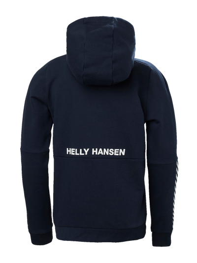 Helly Hansen Junior Active Hoodie tummansininen huppari värissä Navy takaa kuvattuna