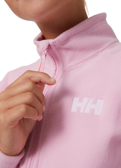 Helly Hansen Junior Daybreaker 2.0 fleecetakki värissä Pink Sorbet lähikuva