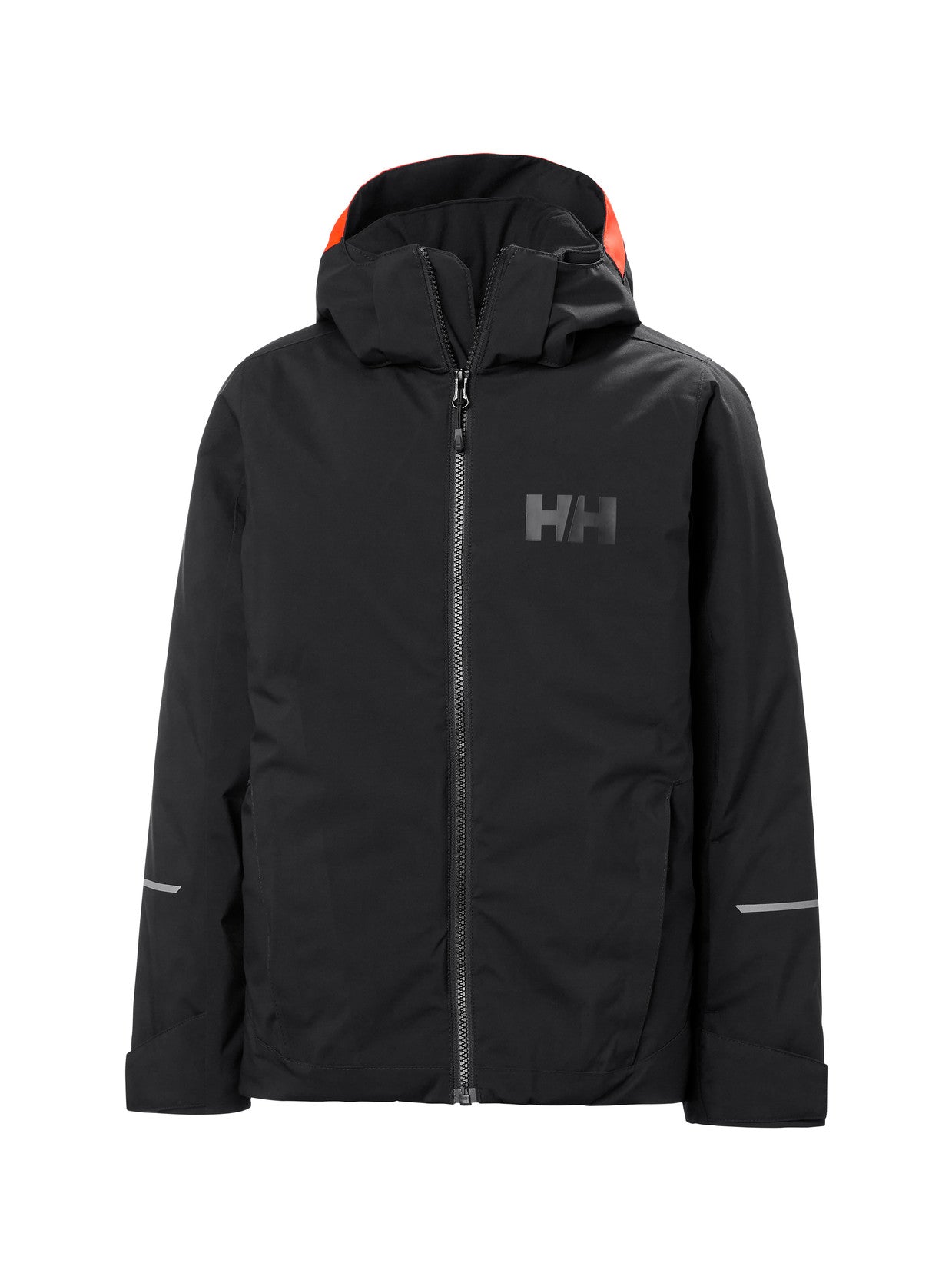 Helly Hansenin Juniors Quest Ski Jacket mustana