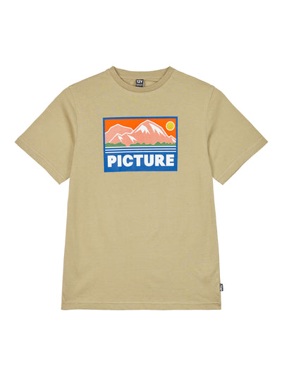 Picture Organicin Payne lasten luomupuuvillainen t-paita värissä dark stone