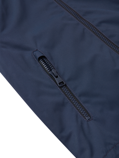 Reima Soutu lasten Reimatec takki värissä Navy lähikuva taskusta