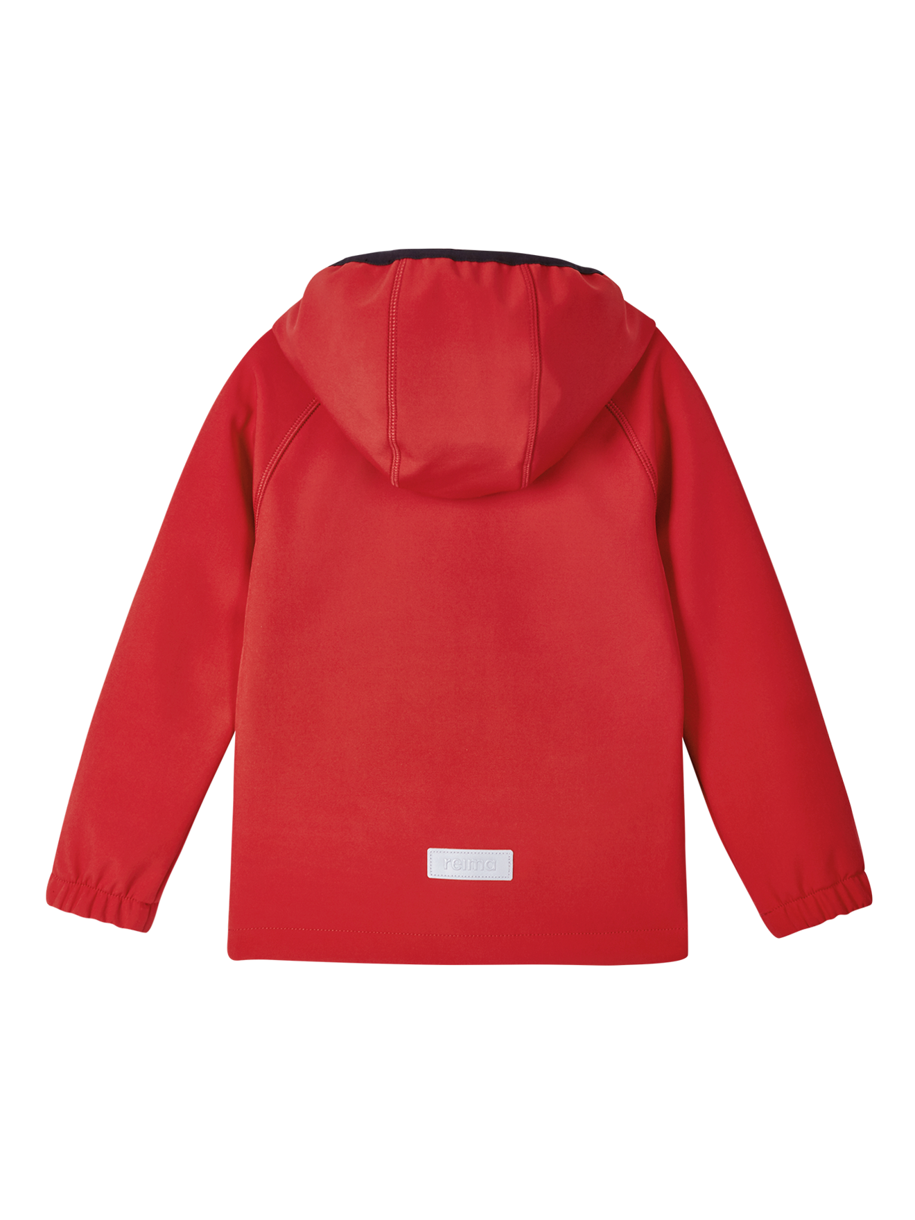 Reima Vantti lasten softshell takki värissä Tomato red takaa